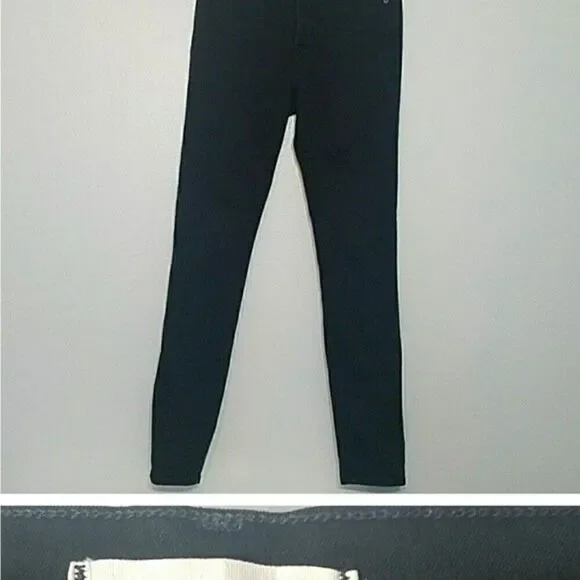 MADEWELL jeans womens black 9 inch high rise slim jeans size 28